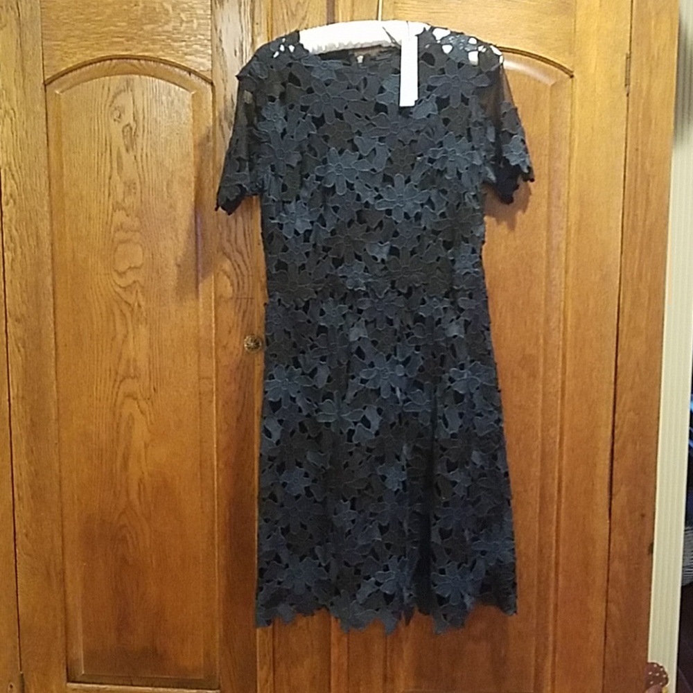 Elie Tahari Navy Blue Dress